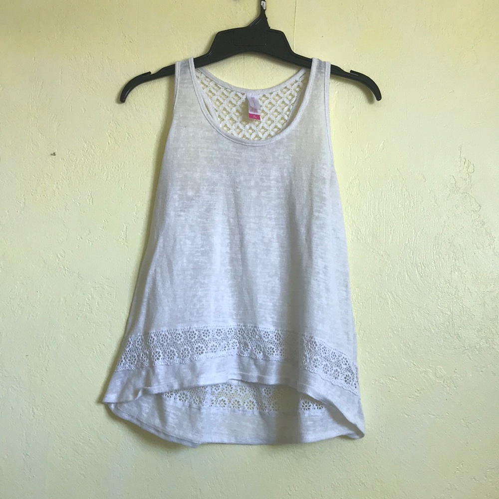 White lacy shirt